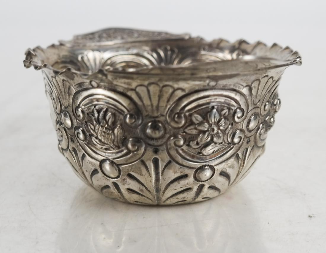 English Silver Repousse Bowl, 1889 (1 of 4)