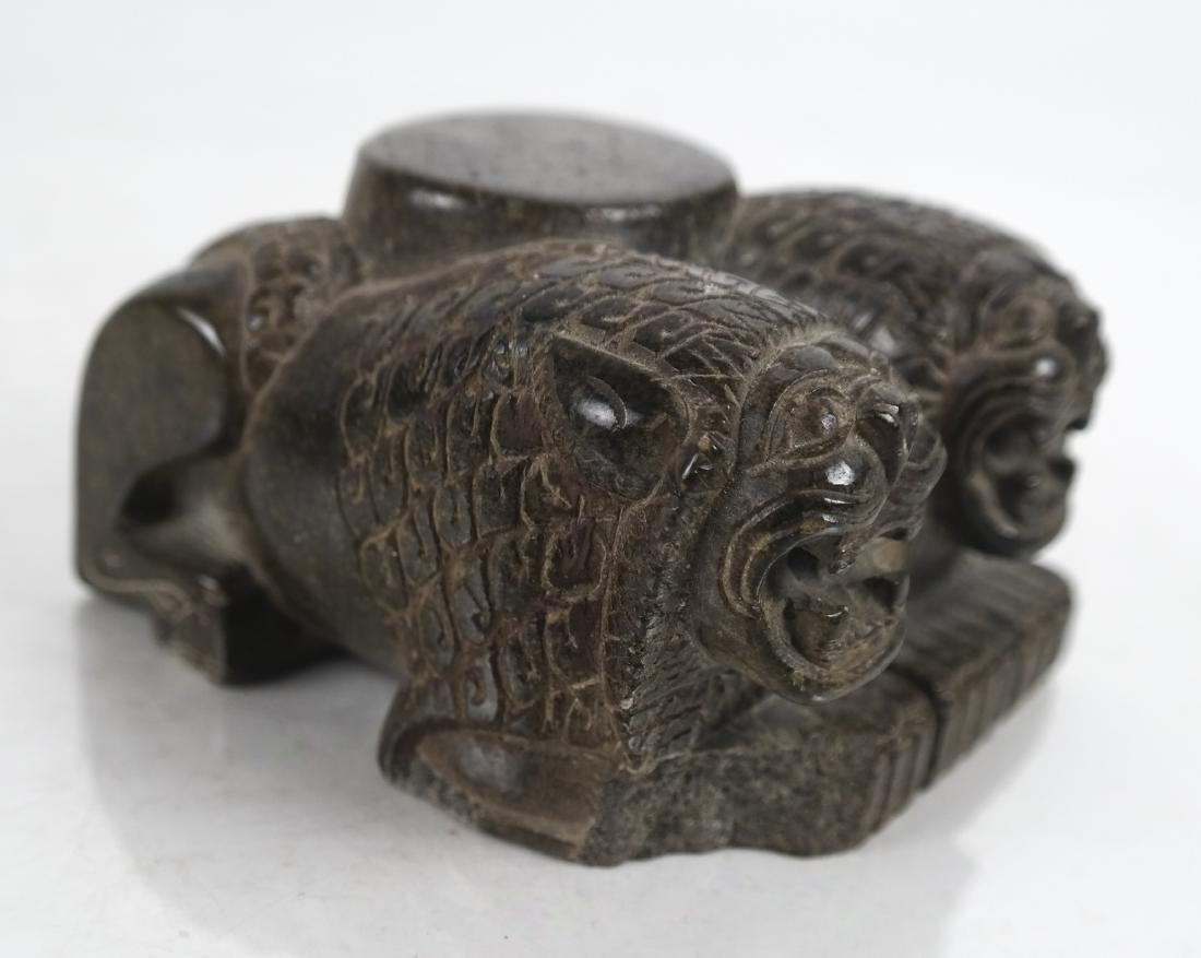 Chinese Hardstone Sculpture of Two Lions (1 of 5)