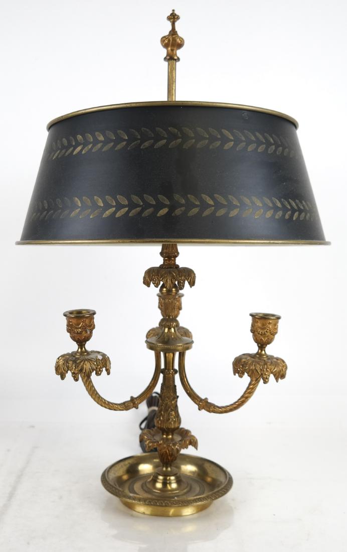 French Bronze Dore Bouillotte Lamp (1 of 6)