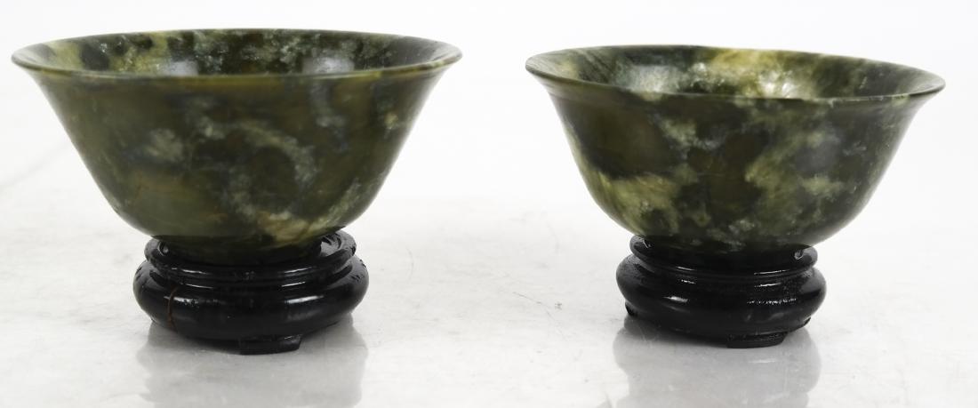 Pair Spinach Jade Bowls (1 of 6)