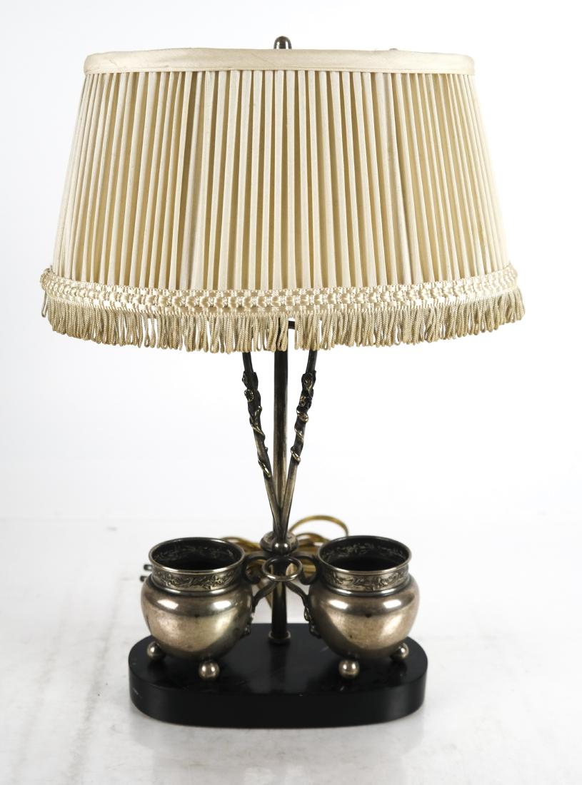 Silver-Plated Bouillotte Urn-Form Lamp (1 of 7)