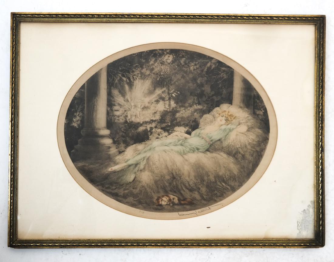 Louis ICART: Etching, "Sleeping Beauty" E-17 (1 of 4)