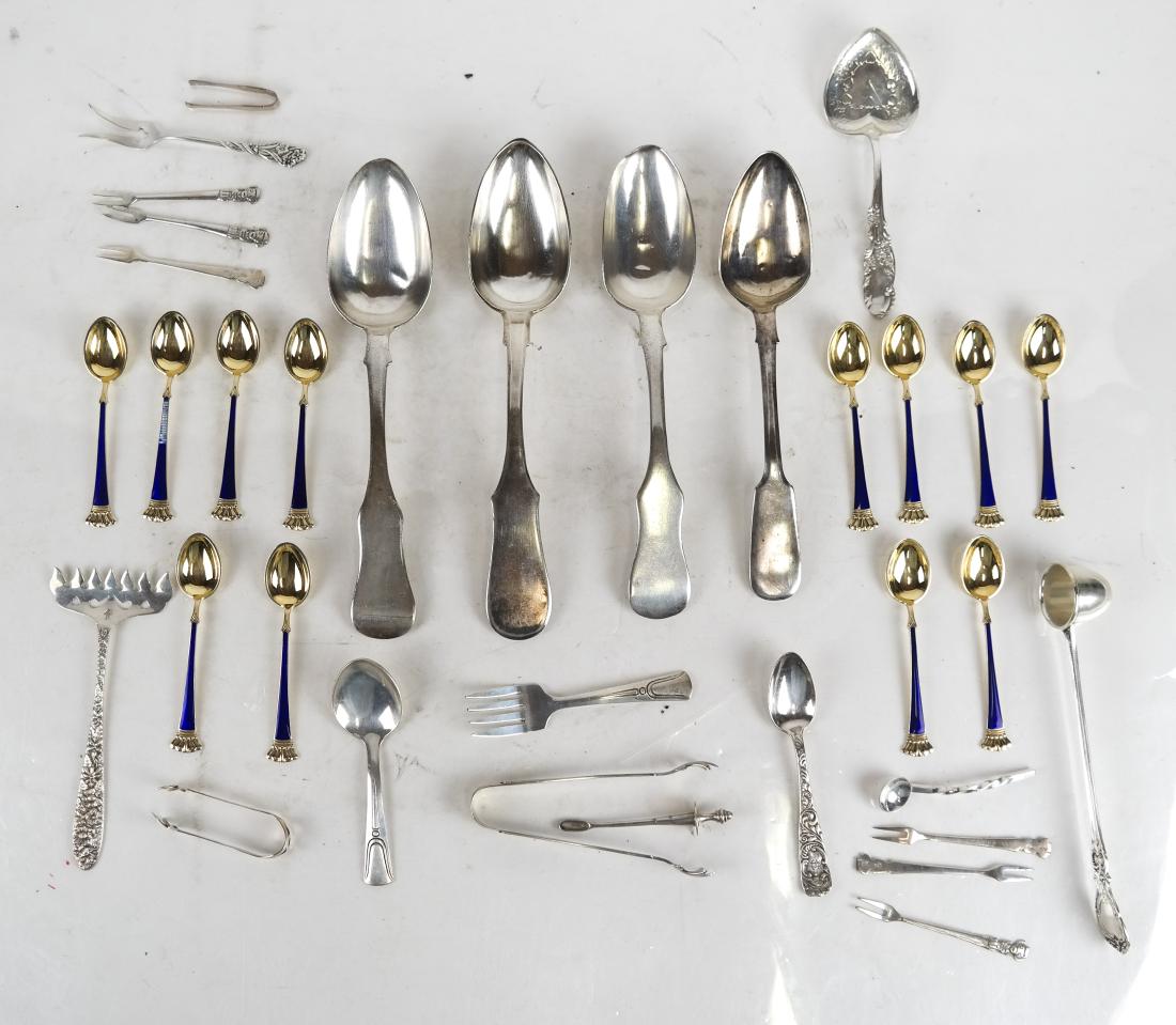 Lot of Sterling Silver & Silver Serving Pieces (1 of 10)