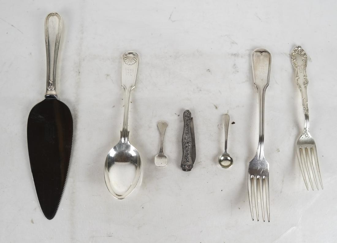 Sterling Silver Salt Spoons, Pen Knife & Others (1 of 6)