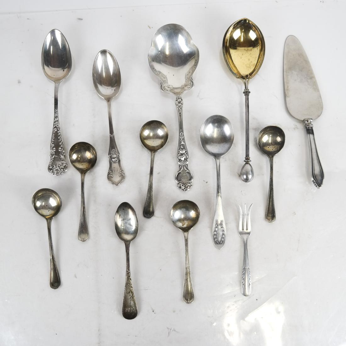 Mixed Sterling Silver Lot of Flatware & Serving Pc (1 of 7)