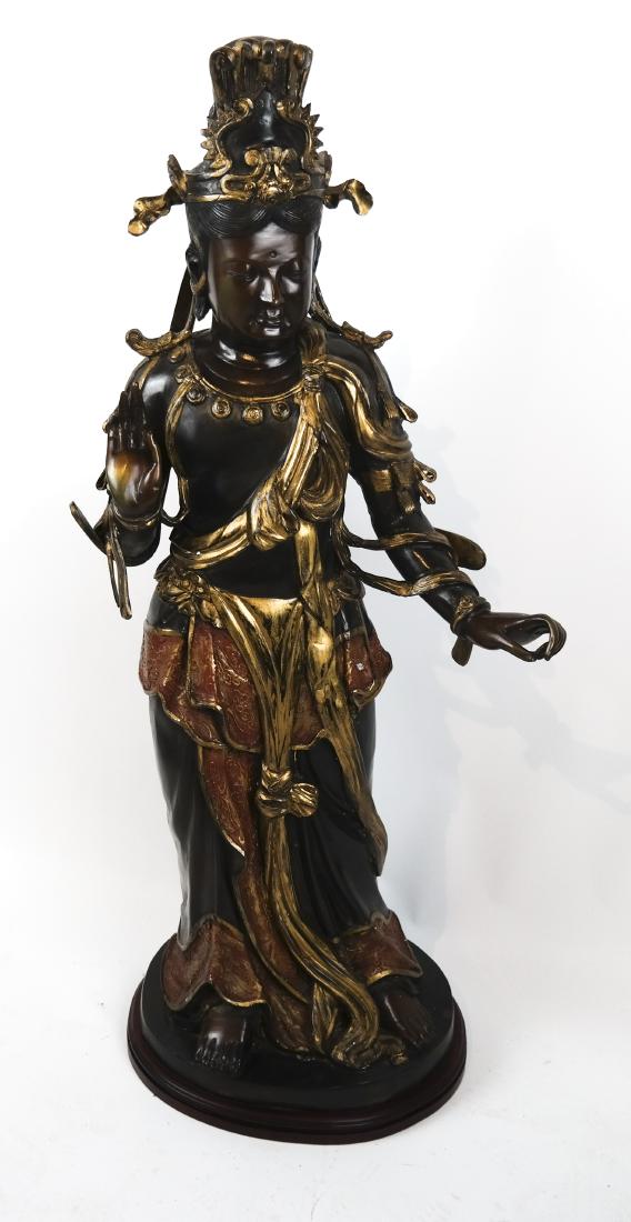 Life-Size Bronze Asian Deity Sculpture (1 of 10)