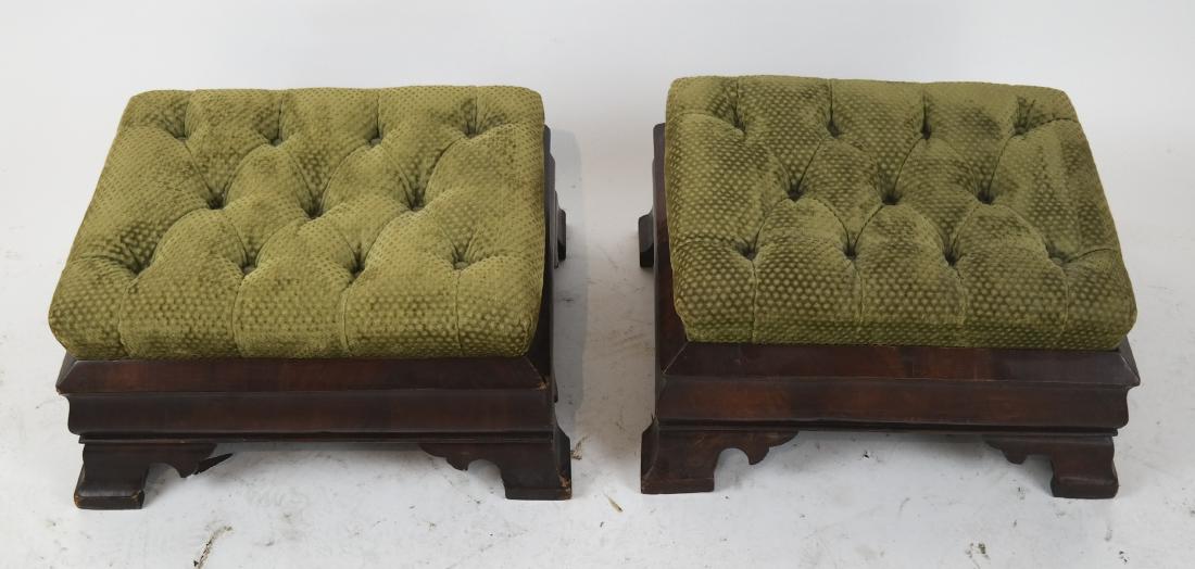 Pair Empire Mahogany Benches/Stools (1 of 5)