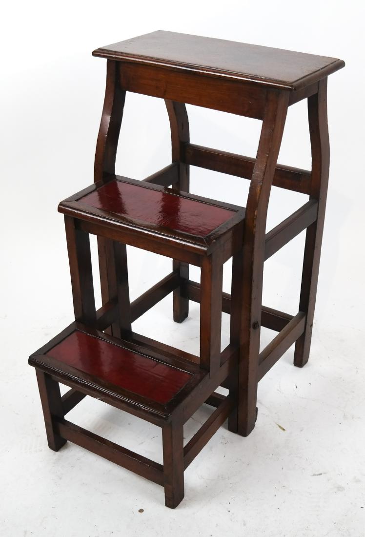 Antique English Library Step Table (1 of 6)