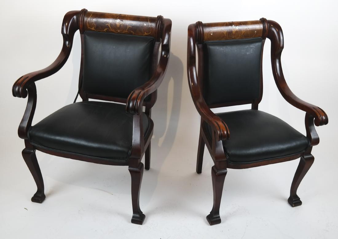 Two Matching Empire Arm Chairs (1 of 6)
