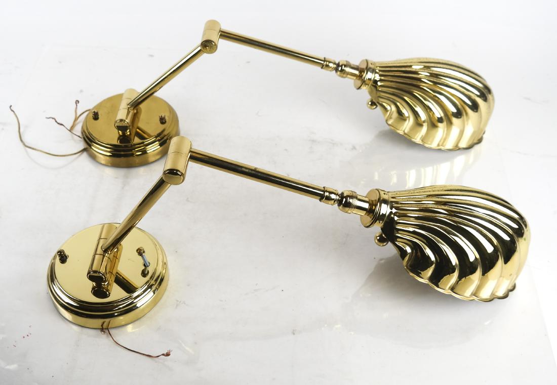 Pair of Brass Single-Light Wall Sconces (1 of 7)