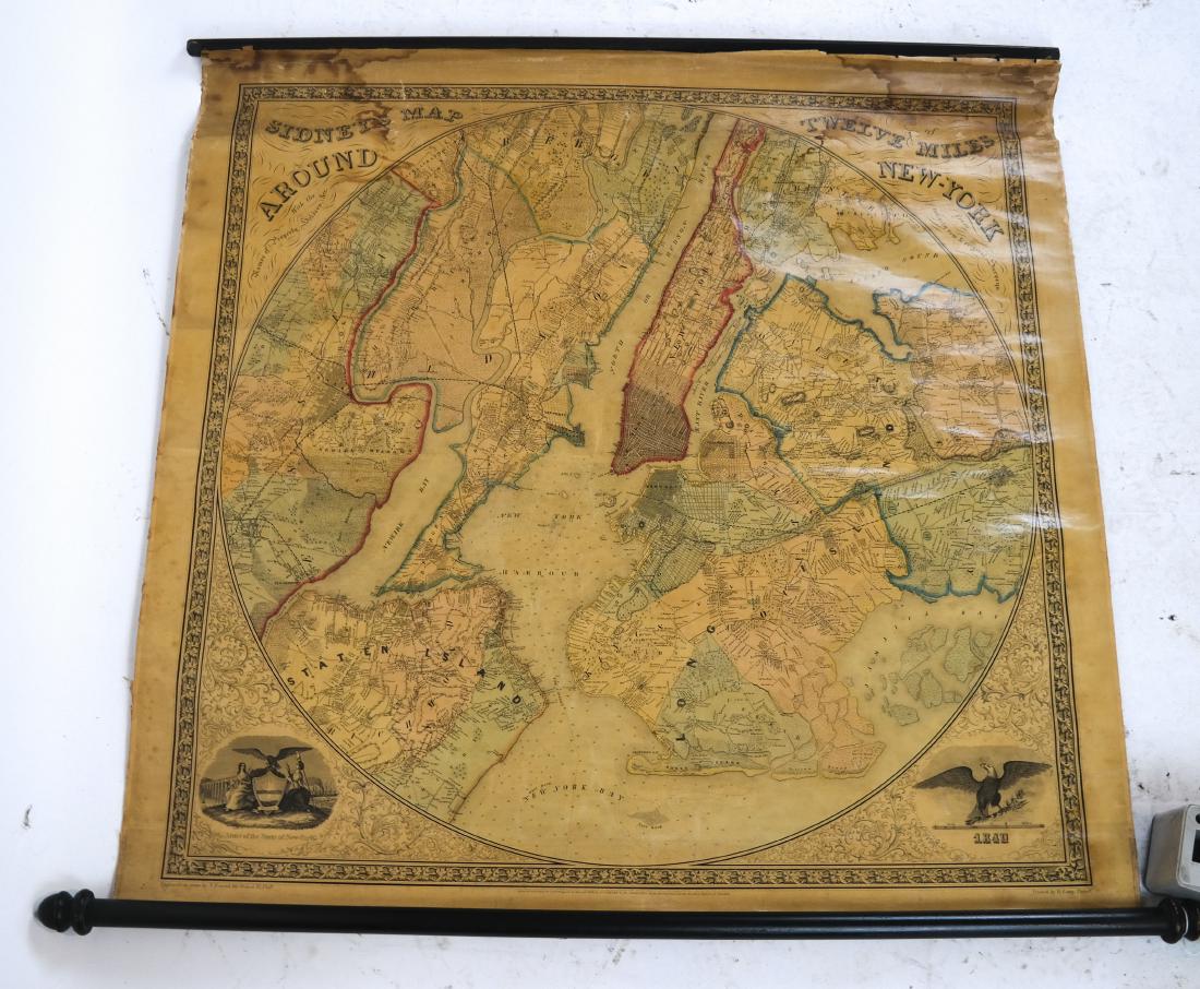 Stony's Map of Twelve Miles Around New York City (1 of 3)