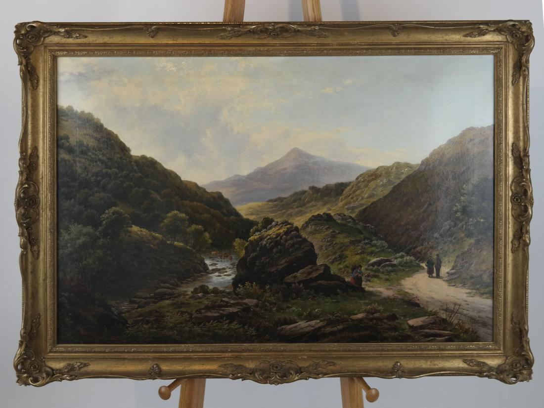G. GODEL:  Mountain Landscape - Oil on Canvas (1 of 6)