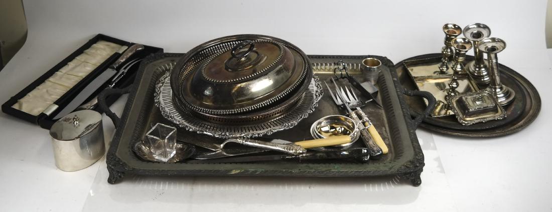 Large Mixed Lot of Silver Plate Articles (1 of 6)