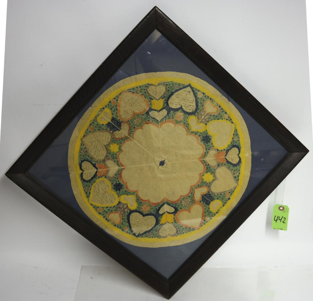 Framed  Antique Hand-Made Valentine (1 of 3)