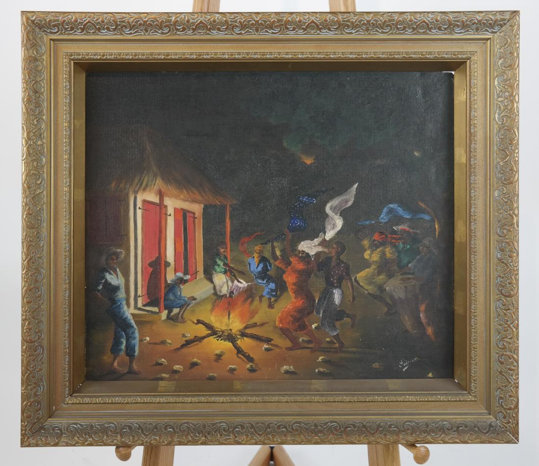 Louverture POISSON:  Voodoo Dance - Oil / Masonite (1 of 5)