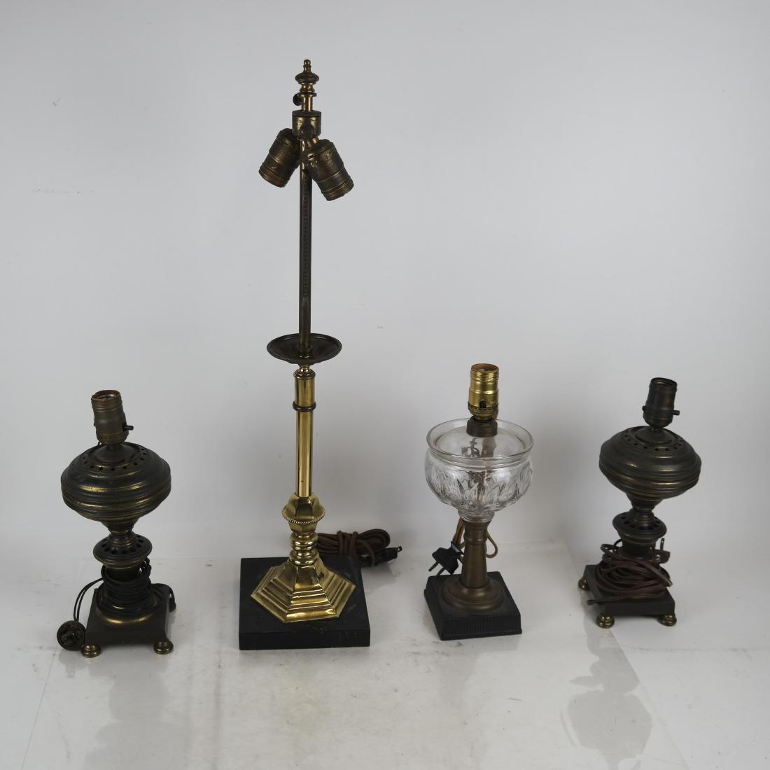 Four Brass Table Lamps (1 of 9)