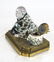Chinese Figural Inkwell, Bronze Pencils - 2