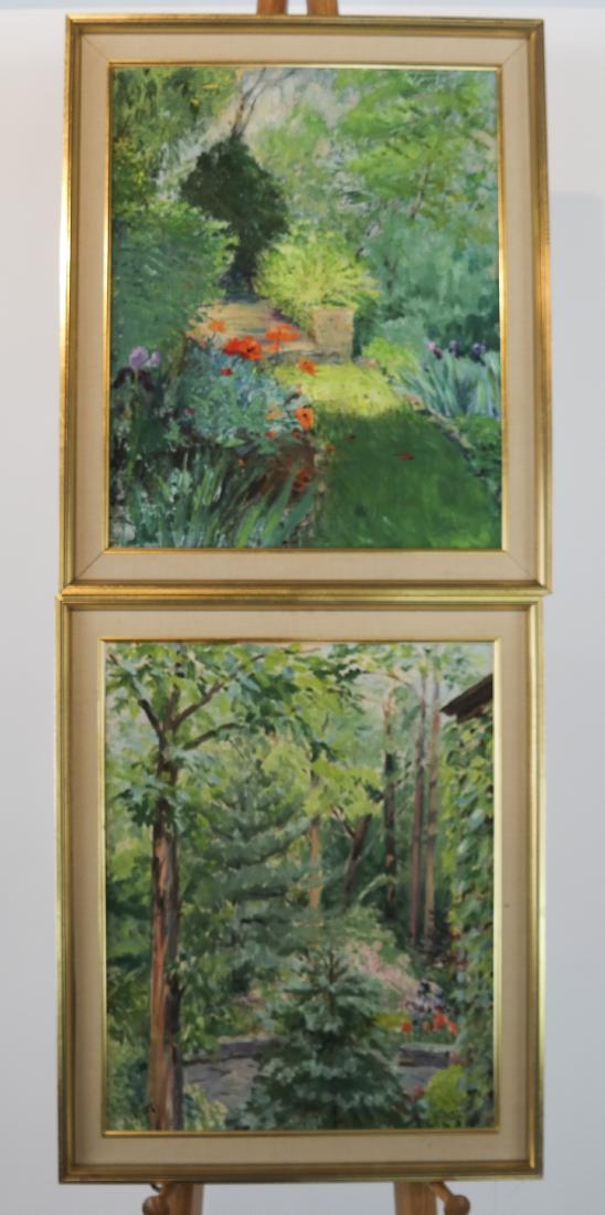 Peggy ERNST: Two Impressionist Scenes - Oil on Canvas (1 of 7)