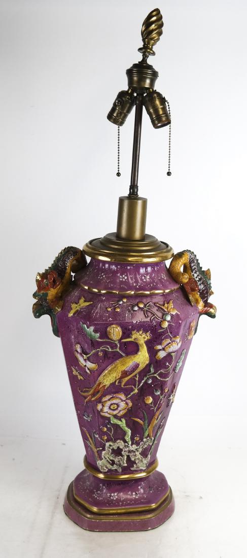 Chinese-Style Ironstone Lamp (1 of 7)
