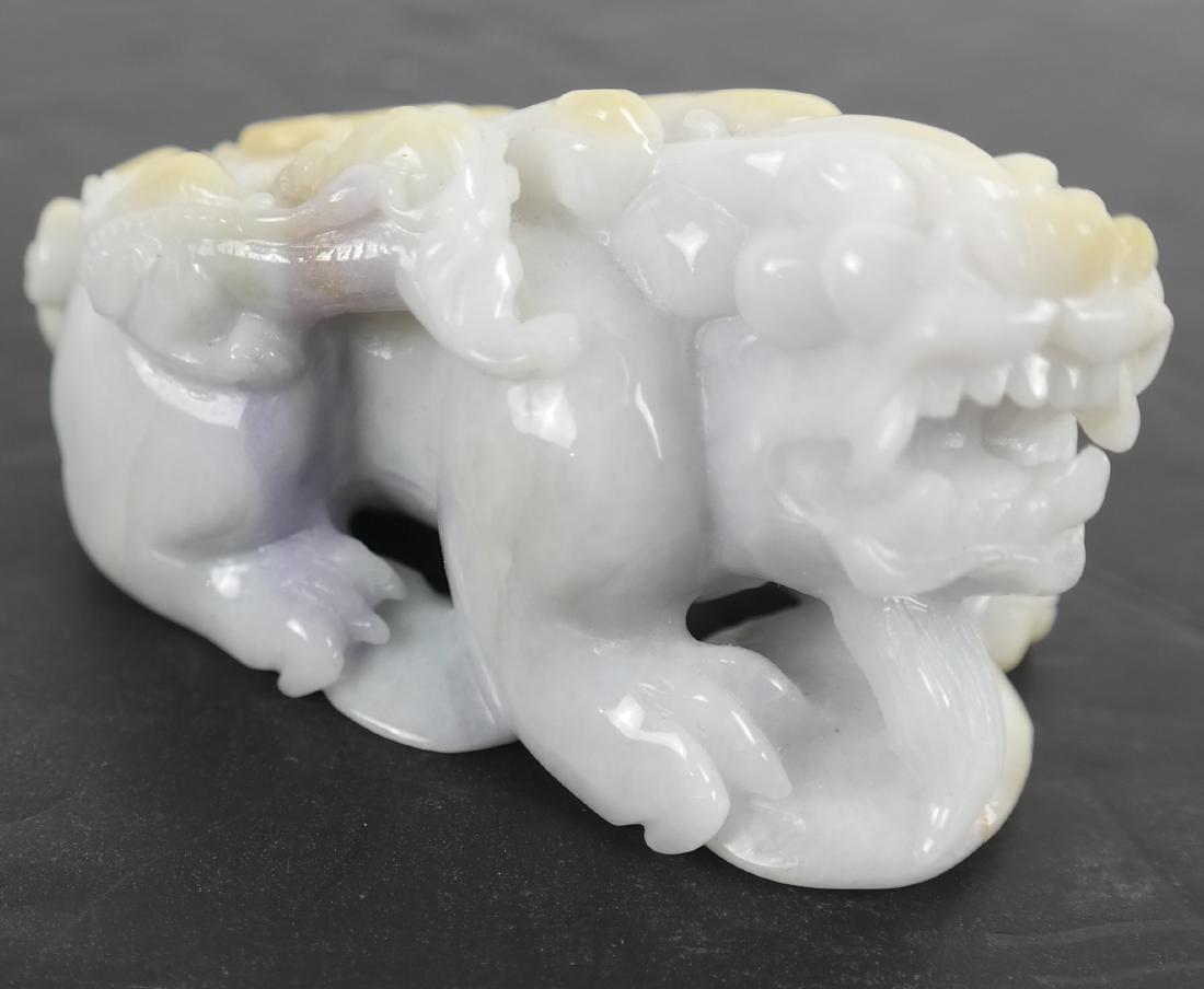 Carved White Jade Foo Dog (1 of 6)