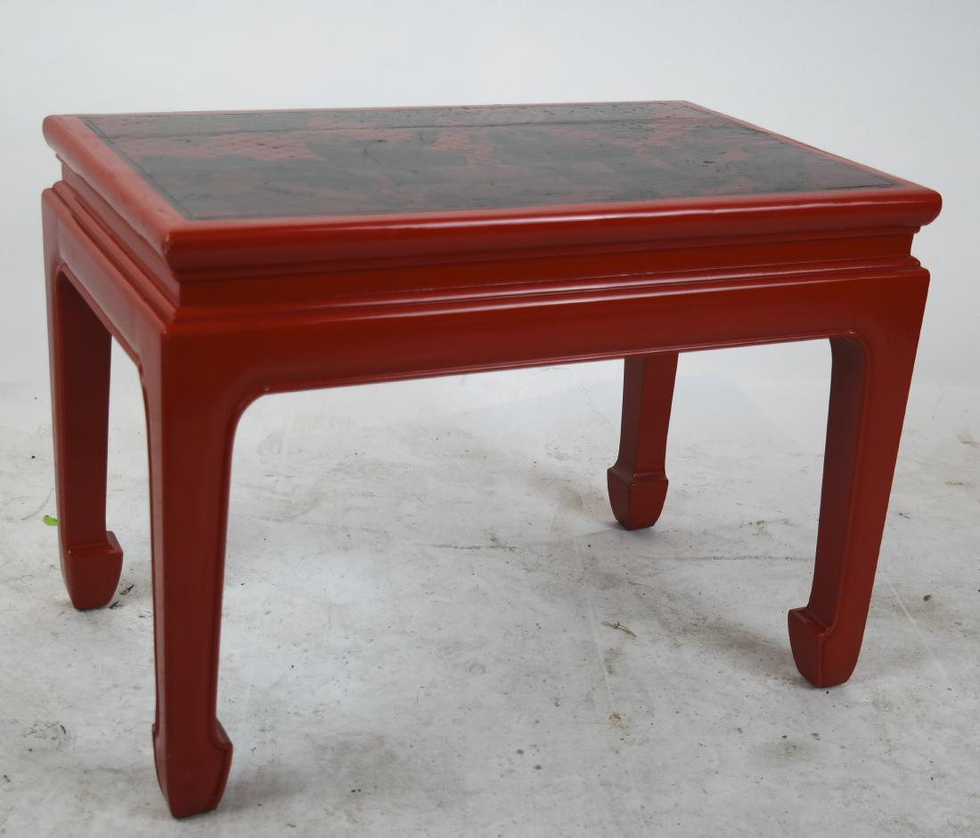 Chinese Red Lacquer Low Table (1 of 4)