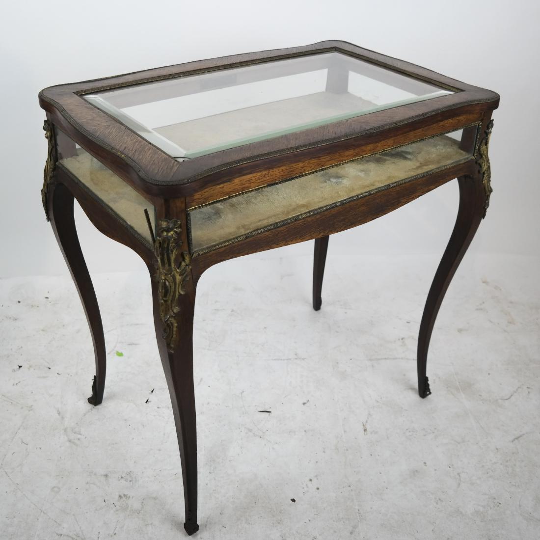 French Table Vitrine W/ Ormolu Mounts (1 of 13)