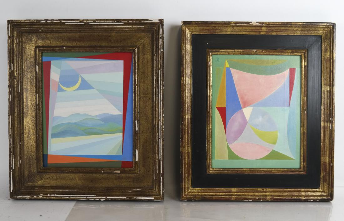 Mildred GLOTIKEN: Two Abstract Paintings (1 of 6)