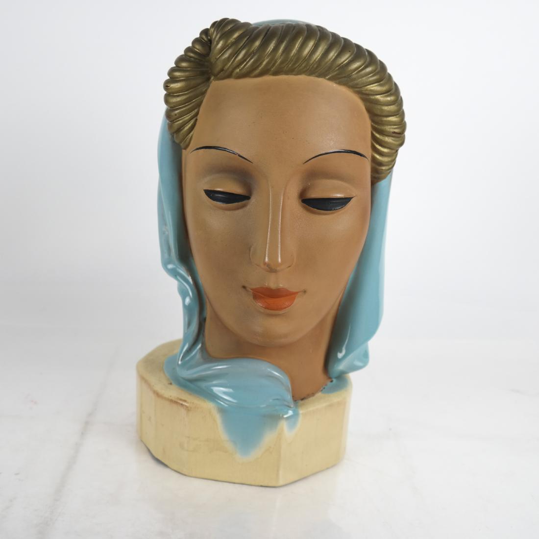 THOMASCH, Austria:  Art Deco Female Bust (1 of 6)