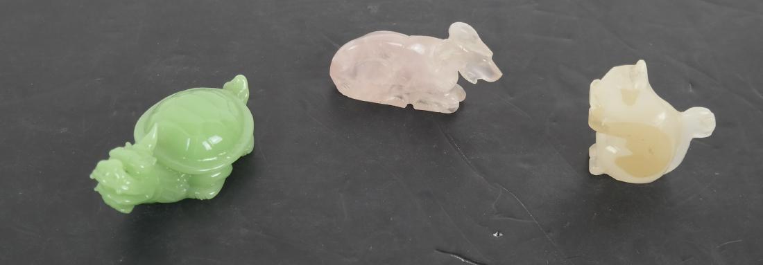 3 Carved Stone Animals (1 of 6)