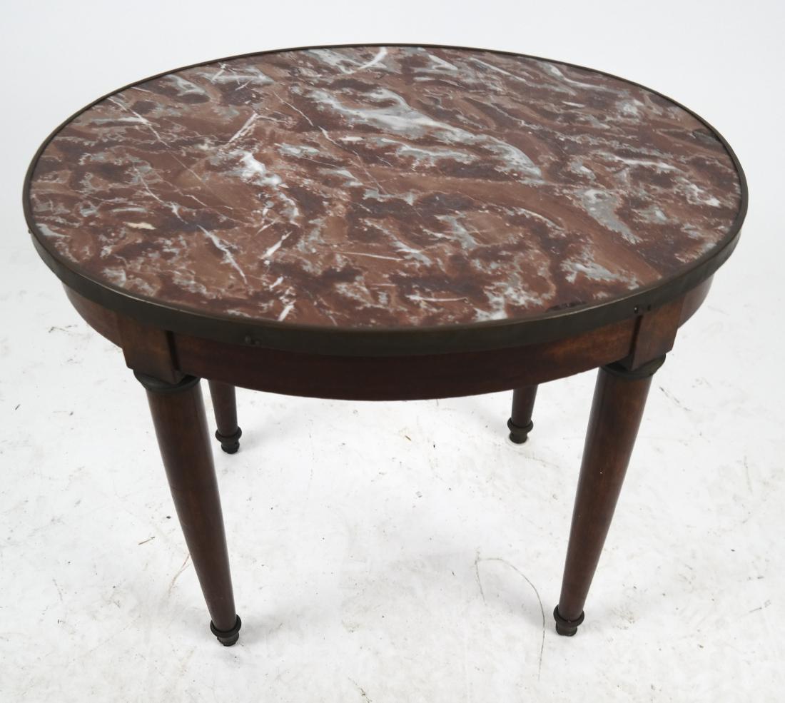 Antique French Oval Marble-Top Table (1 of 4)
