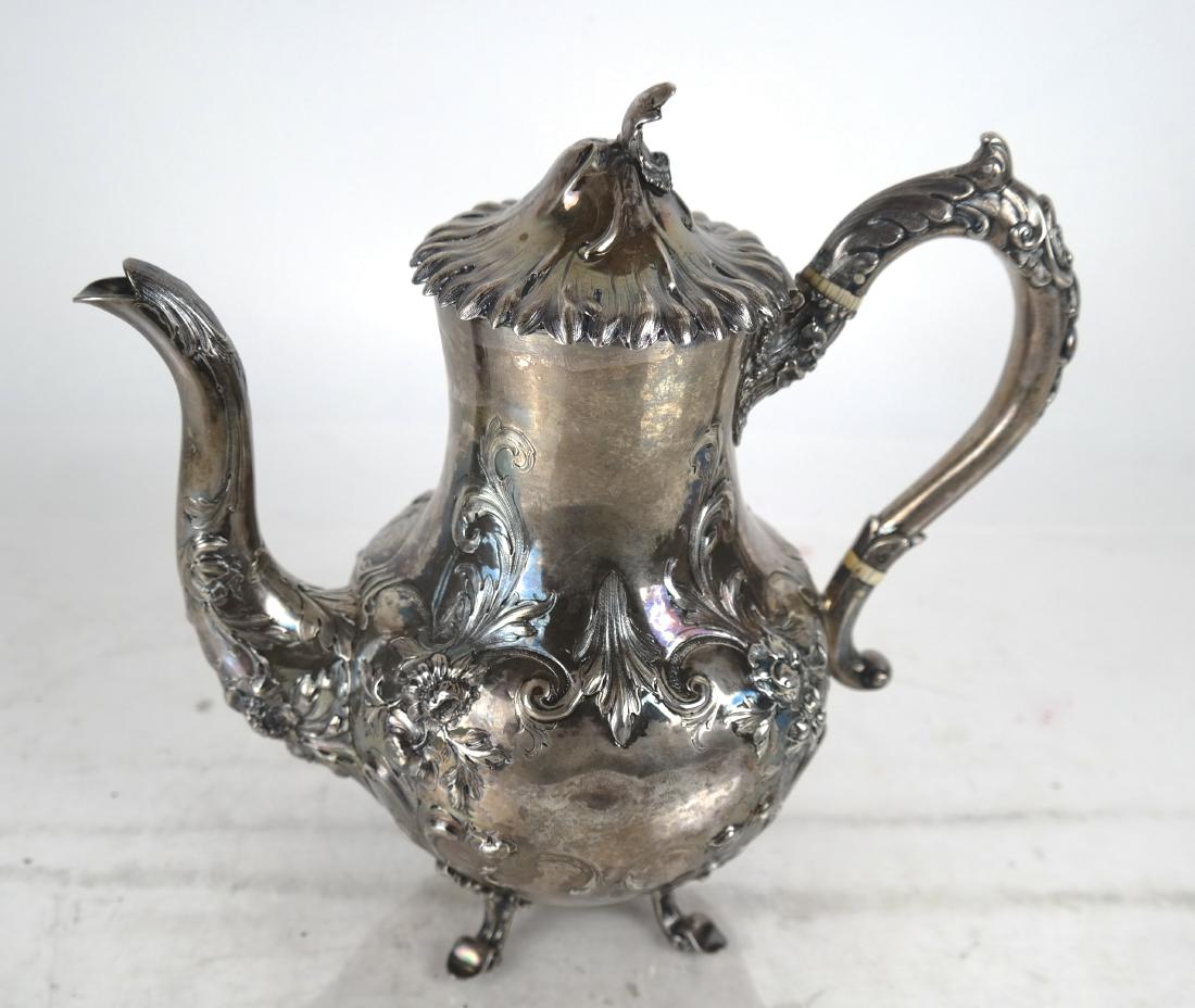 Mid-19th C. English Sterling Silver Coffee Pot (1 of 6)