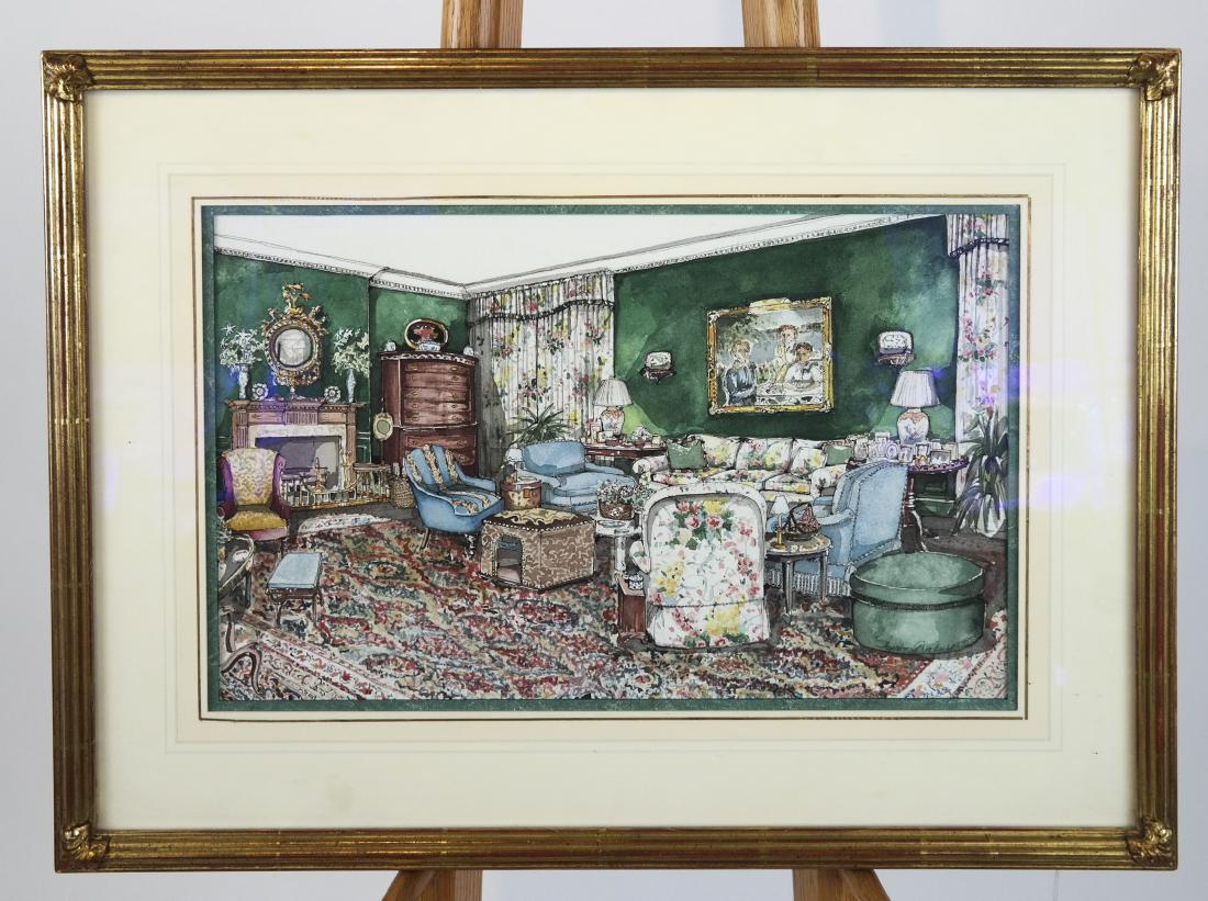 Stephen FREEBERG: Interior Scene - Watercolor (1 of 4)