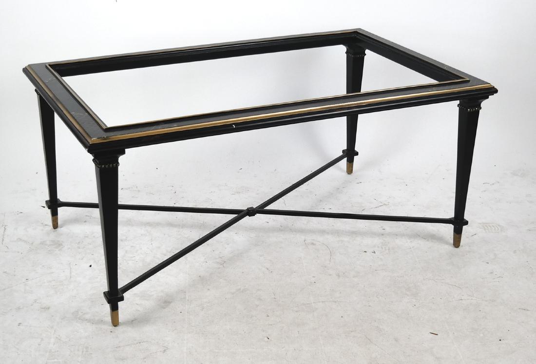 Regency-Style Glass Inset Coffee Table (1 of 7)