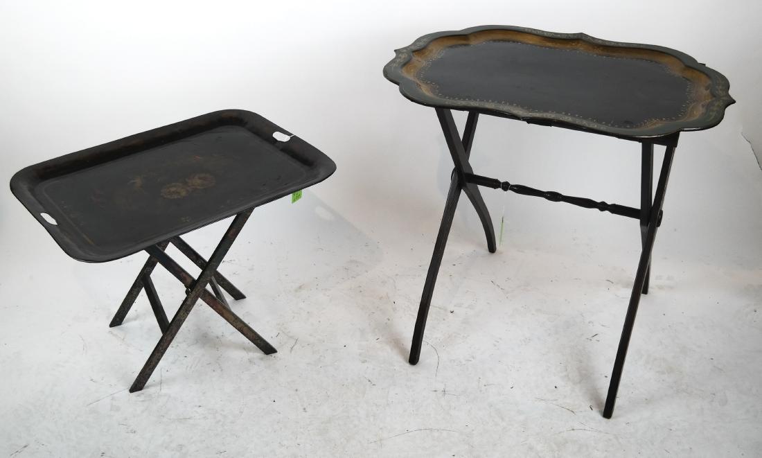 Two Tray-Top Butler's Tables (1 of 10)