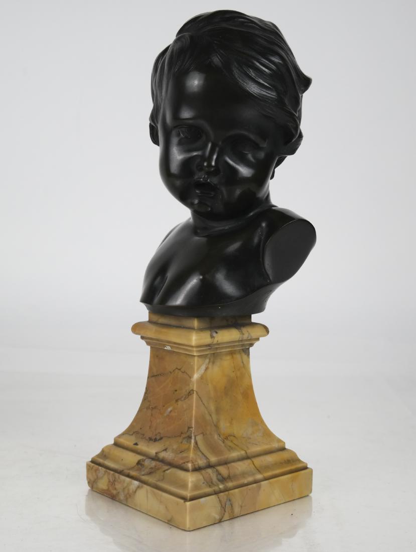 F. FLAMAND: Bust of Child on Marble Plinth (1 of 5)