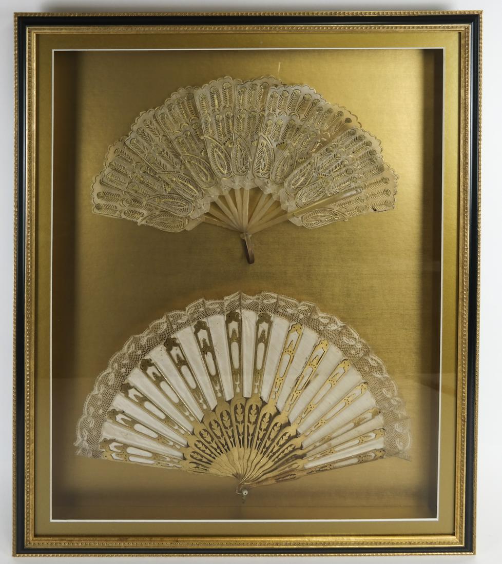 Two Lace Fans in a Frame (1 of 4)