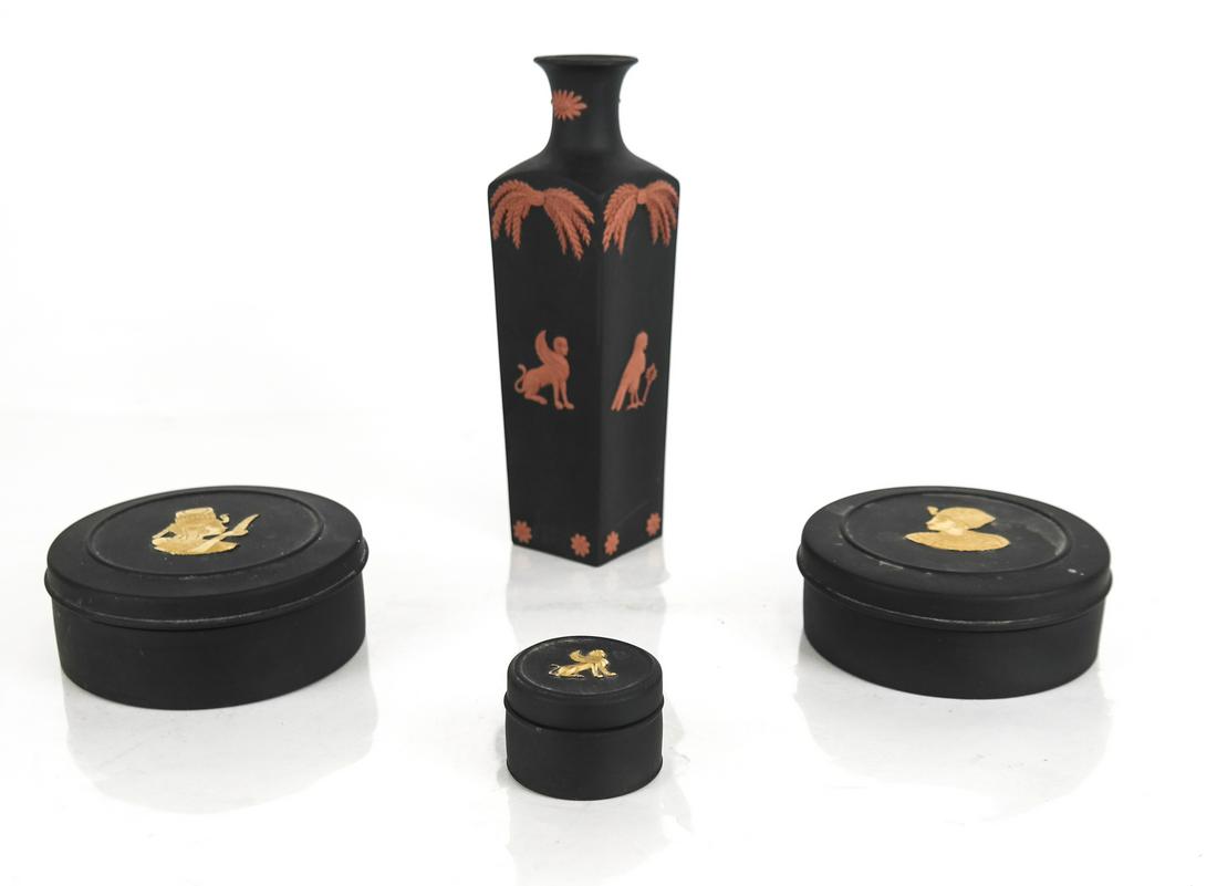 Wedgwood Jasperware - Four Basalt Porcelain Items (1 of 8)