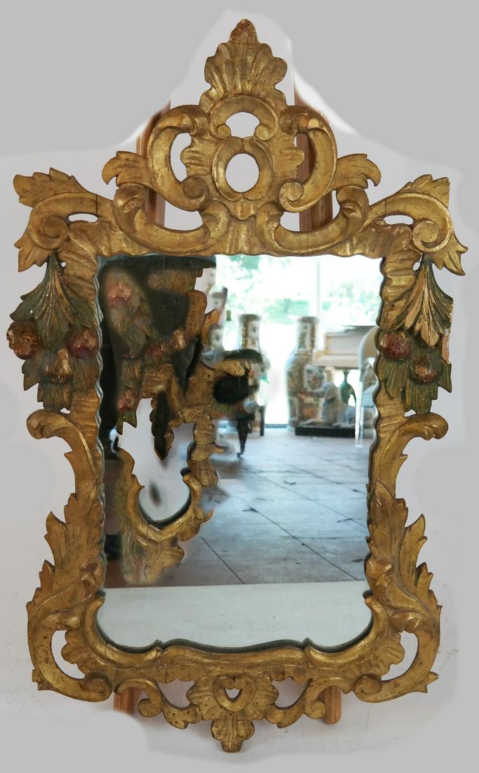 Mirror in Antique Carved Gilt Wood Frame (1 of 5)