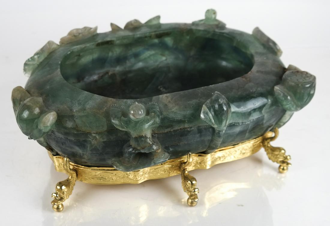 Chinese Green Onyx Bowl on Base (1 of 8)