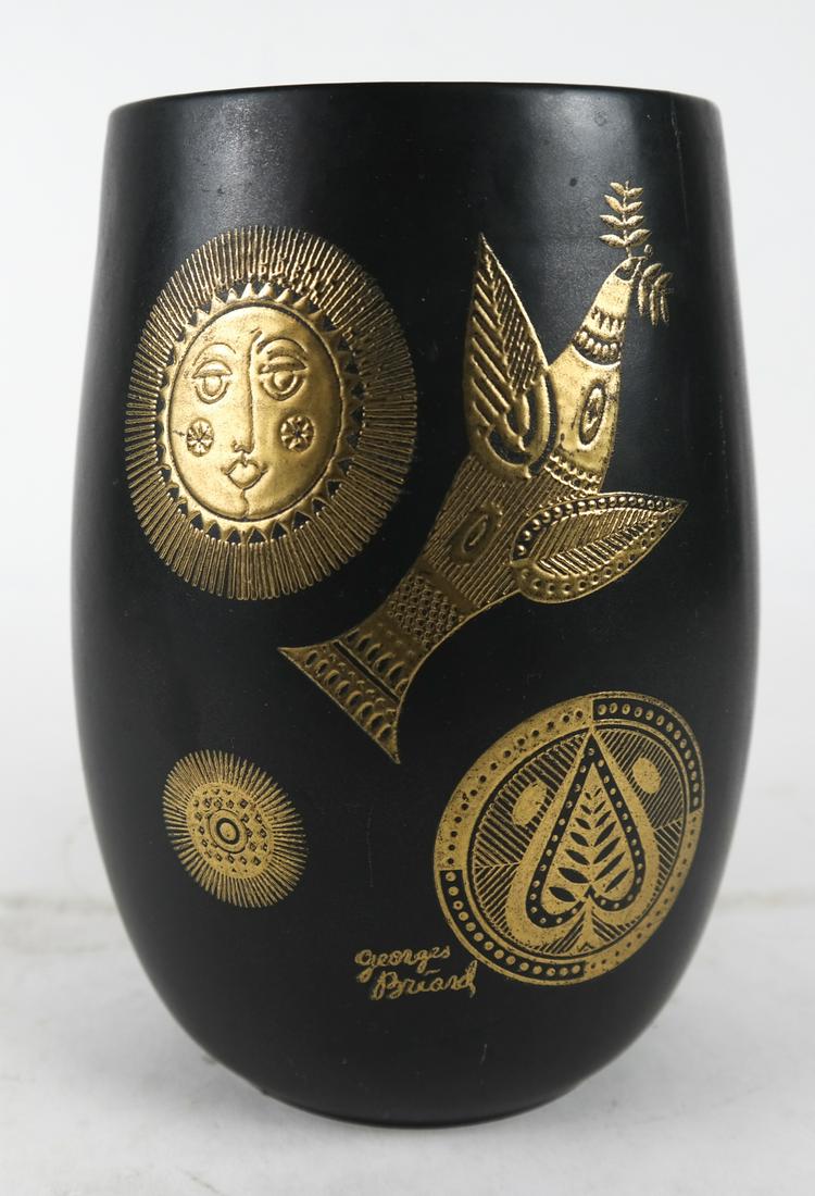 Hyalan USA Georges Briard Pottery Vase (1 of 6)