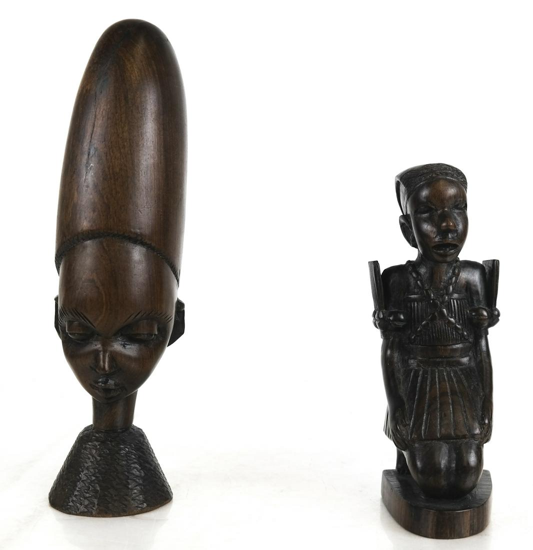 Pair of African-Style Table Sculptures (1 of 6)