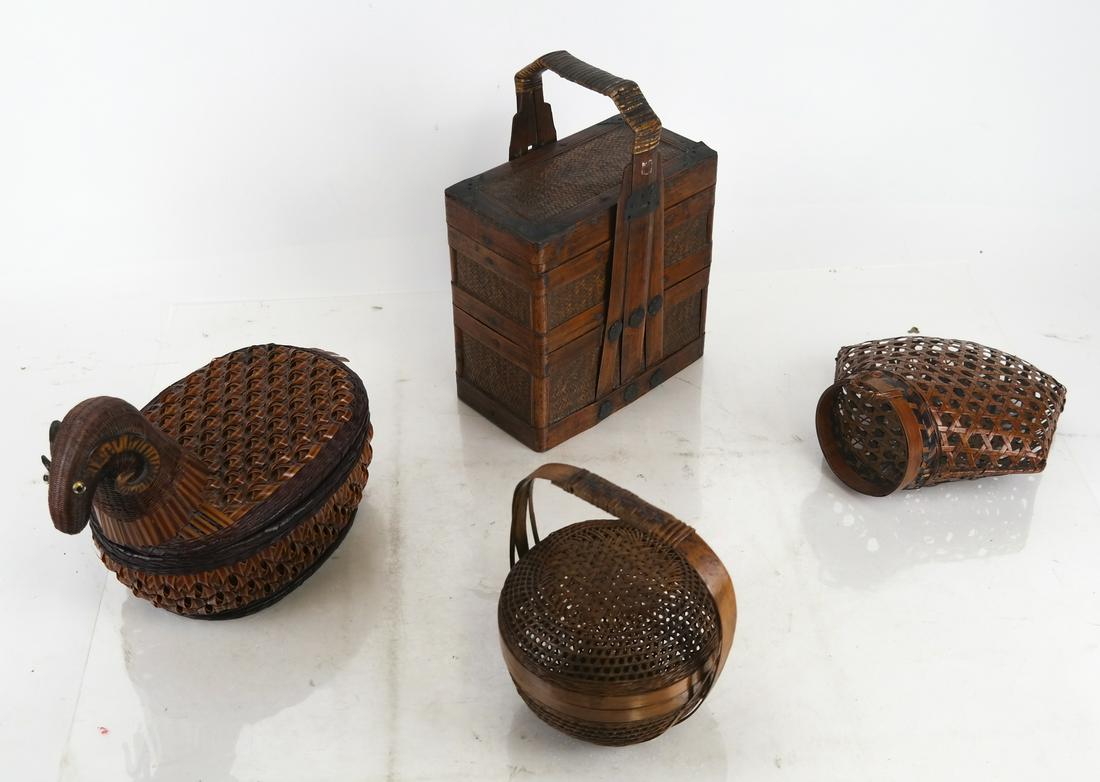 Lot of Four Baskets (1 of 10)