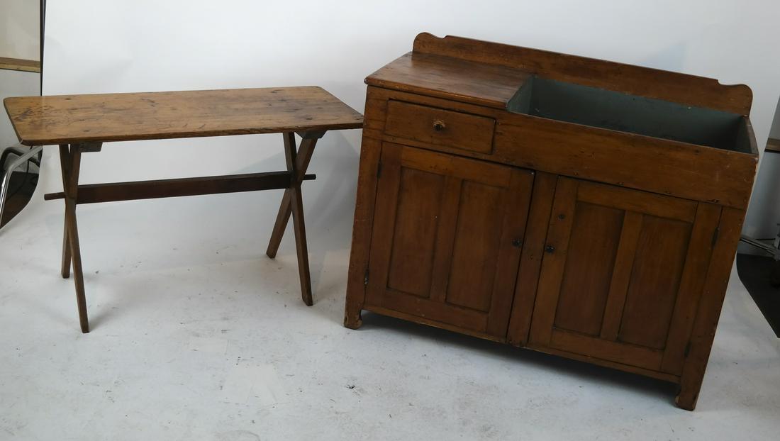 Antique American Dry Sink and Table (1 of 11)