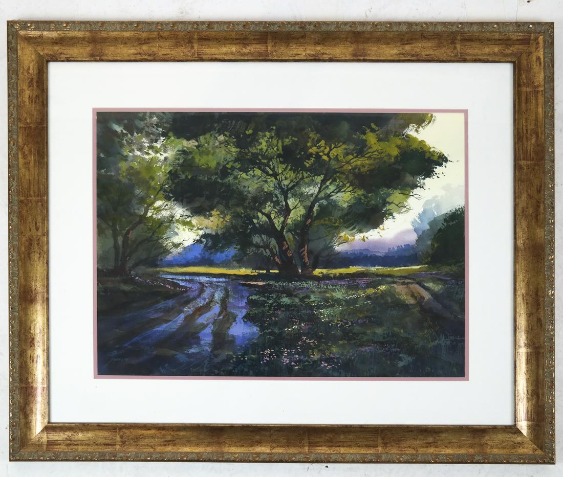 Michael SCHOFIELD: "April Rain" - Watercolor (1 of 4)