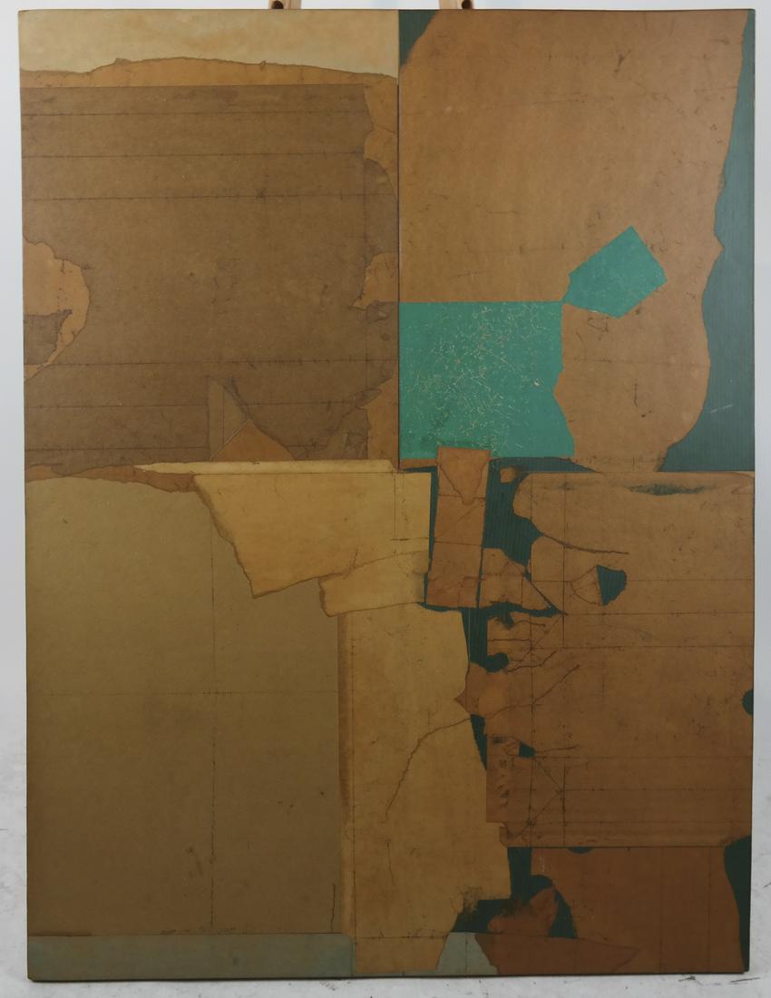 Robert L. ANDERSON:  Abstract - Collage on Board (1 of 3)