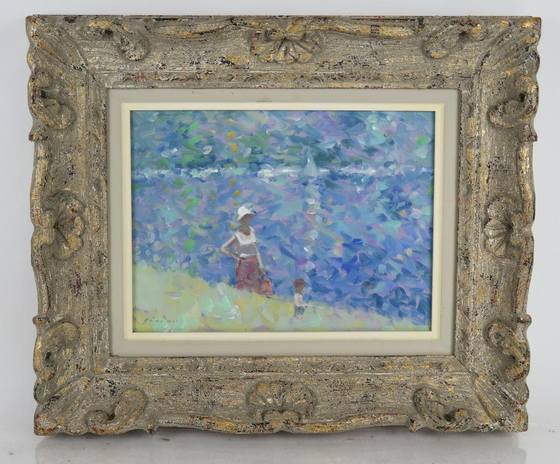 Andre GISSON:  Seaside - Oil on Canvas (1 of 4)