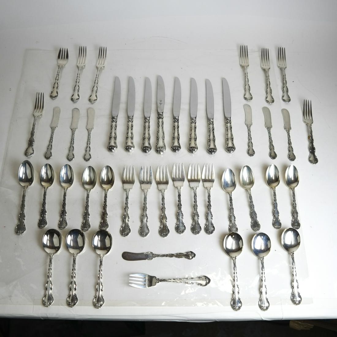 Gorham Sterling "Strasbourg" Flatware - 47 pcs (1 of 7)