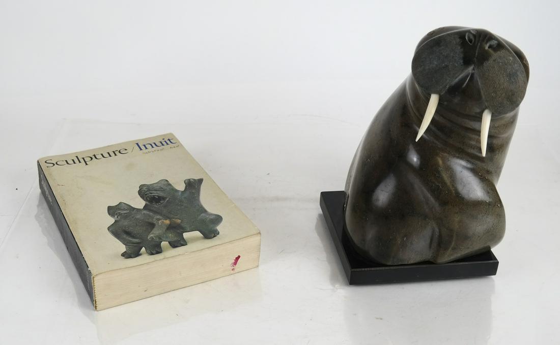 Inuit Walrus Sculpture and Book (1 of 7)