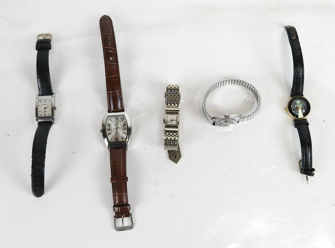 Lot of 5 Watches, Including Lusina: Lot of 5watches, including Lusina, Kenneth Cole, L.A. Express, EST.