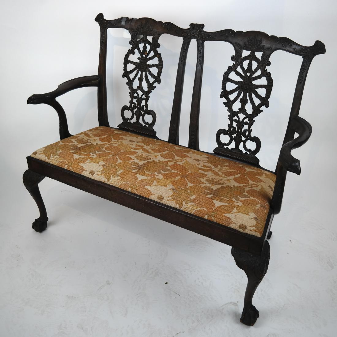 Georgian-Style Eagle-Motif Chair-Back Settee (1 of 12)
